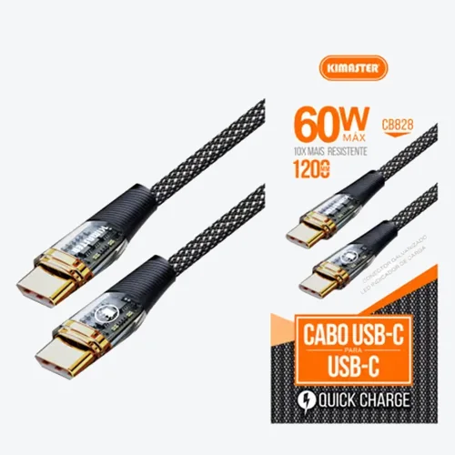 Cabo Kimaster USB-C/USB-C CB828
