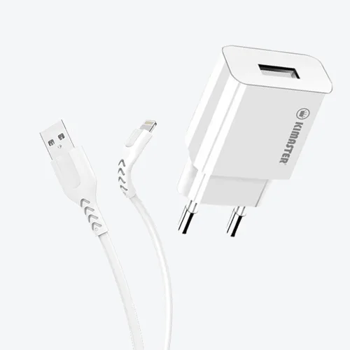 Kit Carregador USB Lightning 3.1A Kimaster KT602X
